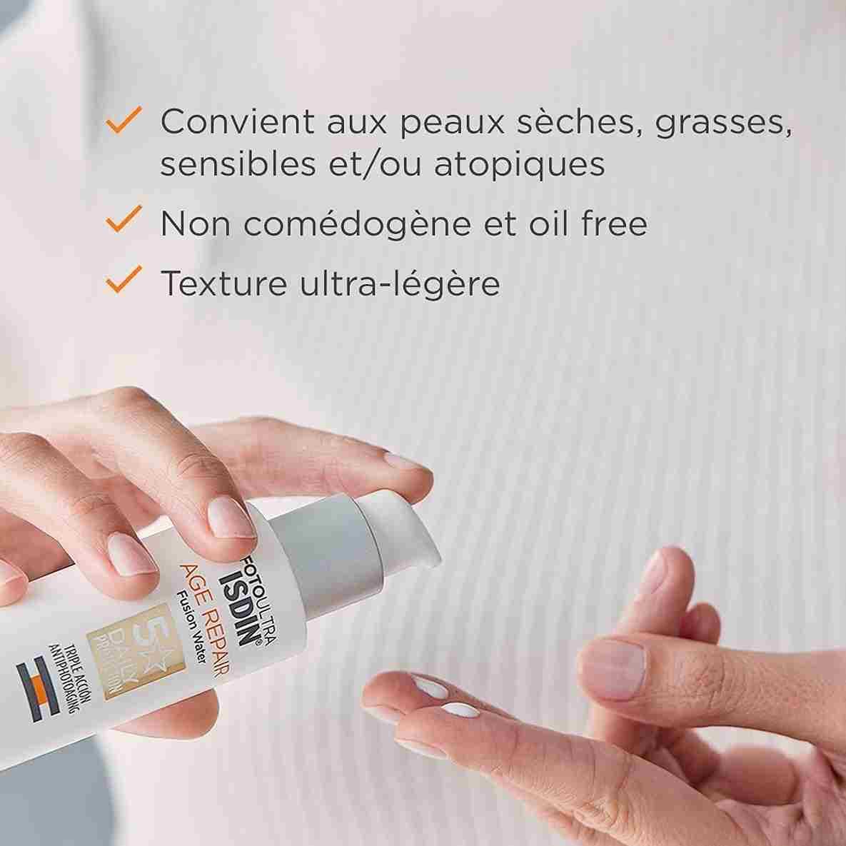 ضد آفتاب ایزدین AGE REPAIR فیوژن واتر ازگند بیوتی — تصویر ۳