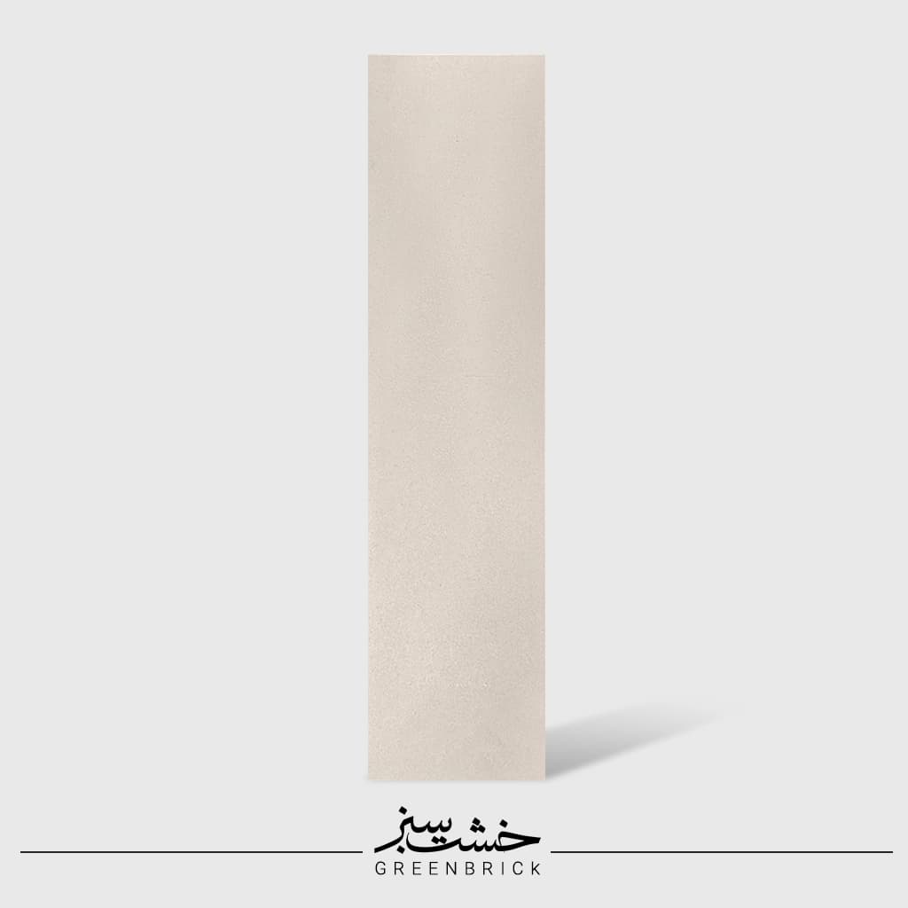 آجر نما سفید استخوانی آذین نما سایز 100×25 — تصویر ۲