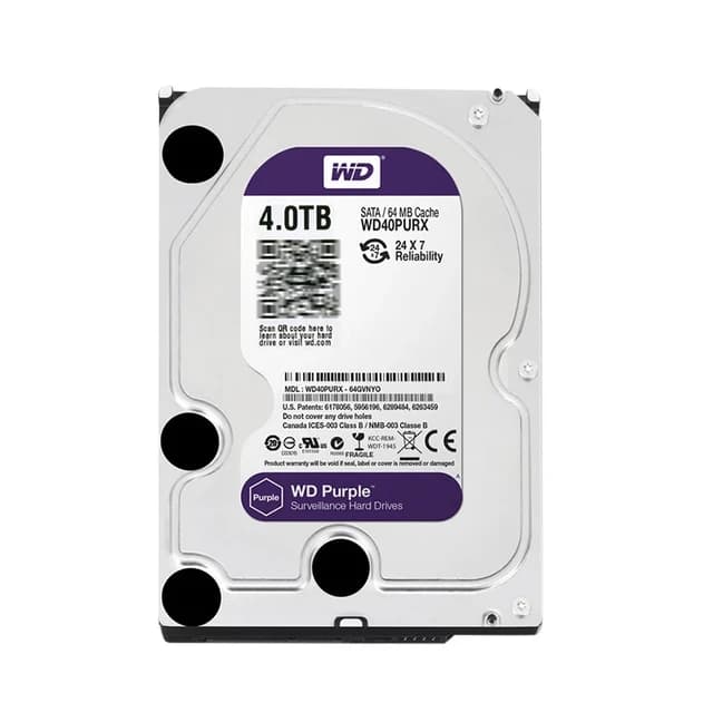 هارد دیسک اینترنال وسترن دیجیتال WD Purple 4TB ظرفیت 4 ترابایت — تصویر ۴