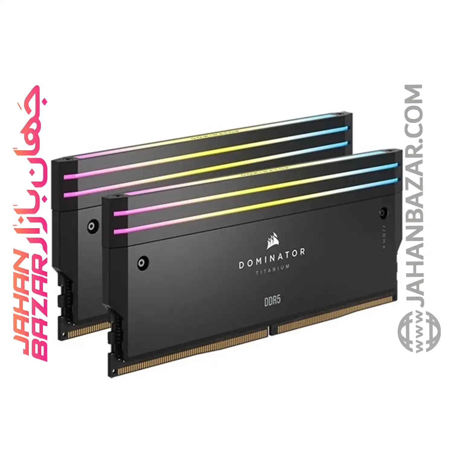 رم دسکتاپ Corsair کورسیر دو کاناله CL40 مدل DDR5 7200MHz Dominator Titanium RGB ظرفیت (2x24GB)48GB — تصویر ۷