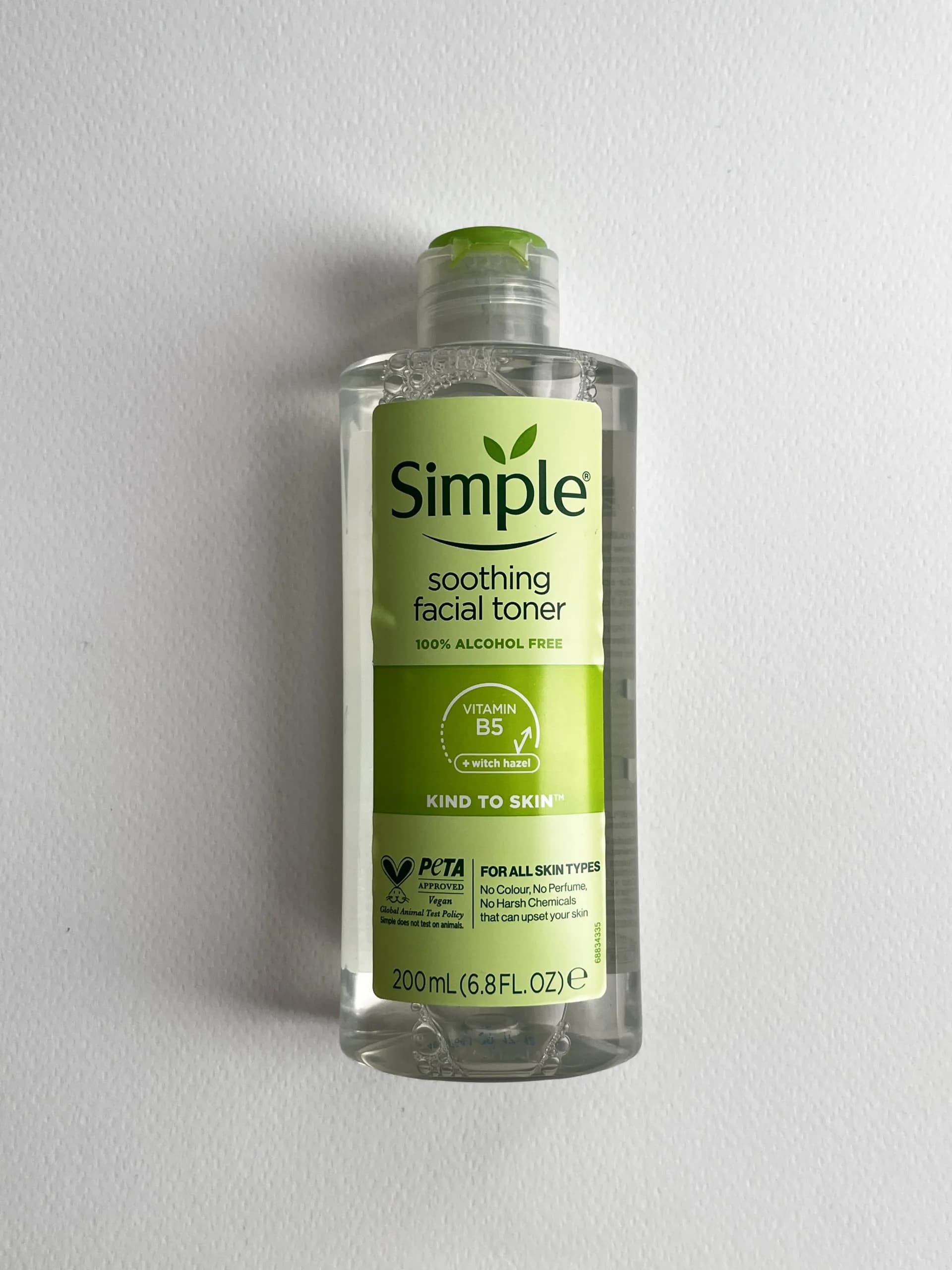 تونر سیمپل(Simple) 200 میل مدل soothing facial toner