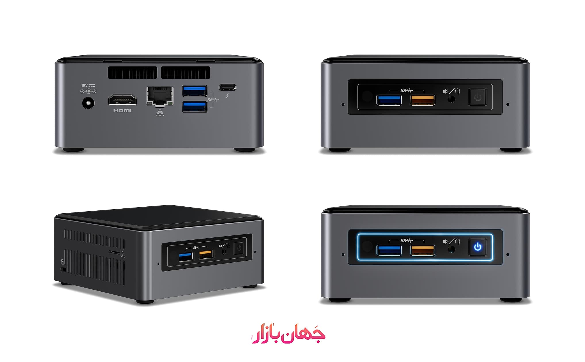 مینی پی سی استوک اینتل Intel NUC7i7BNH پردازنده i7 نسل 7 — تصویر ۲