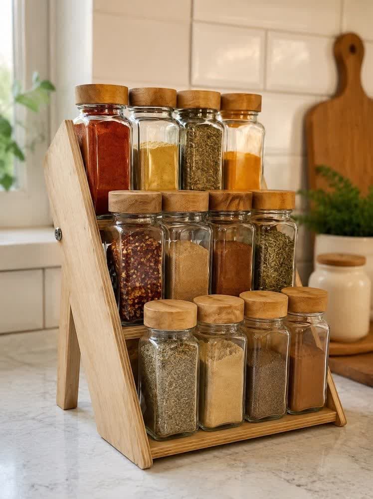 استند جاادویه مکارتی بادرب چوبی12عددی