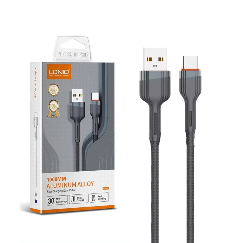 کابل شارژ Type-C الدینیو مدل LS641 — تصویر ۳