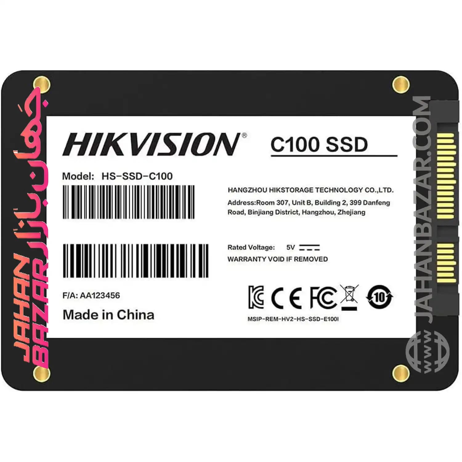 اس اس دی اینترنال هایک ویژن HIKVISION مدل C100/240G رابط SATA 3 HS-SSD — تصویر ۷