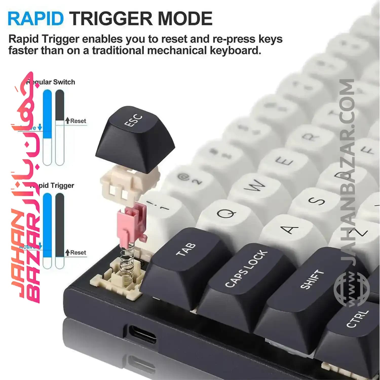 کیبورد مکانیکال گیمینگ ردراگون Redragon مدل SACREDBLADE K712 RGB-M — تصویر ۴