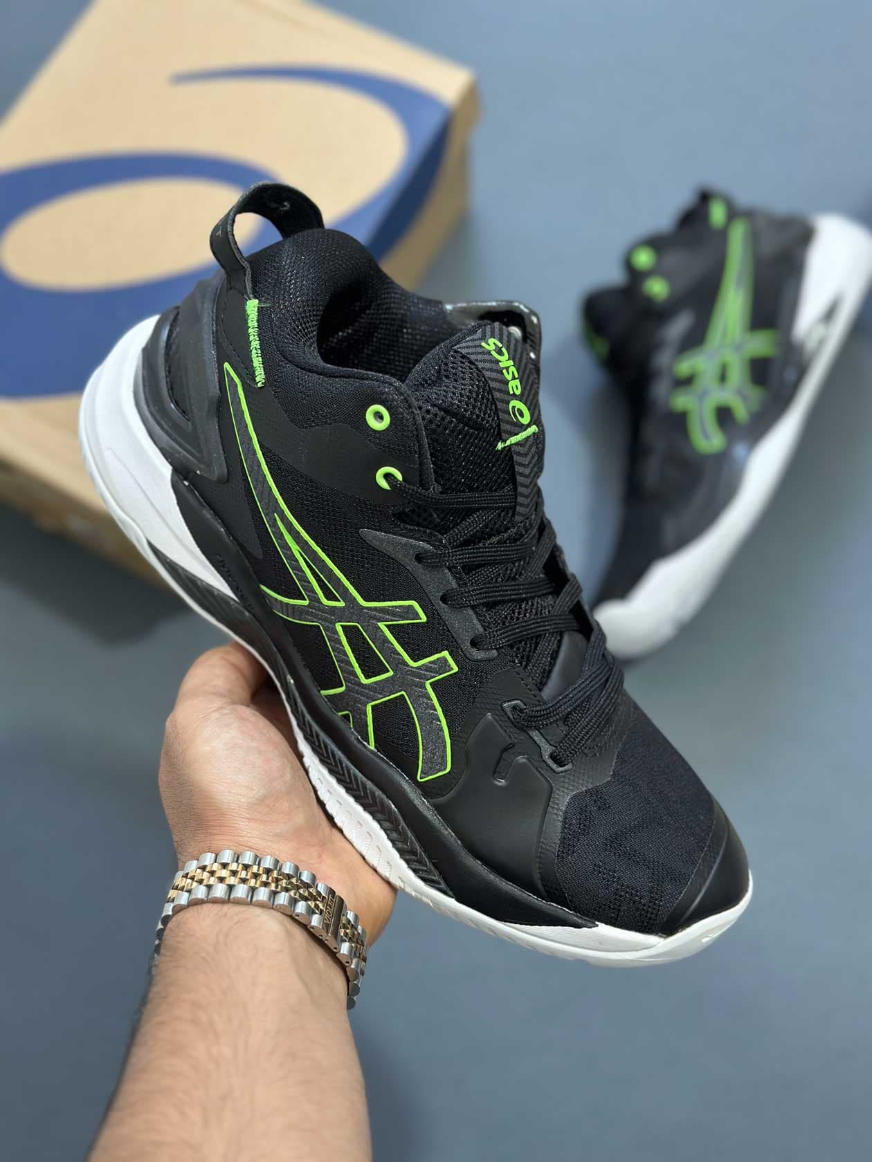 کفش والیبال آسیکس مدل Asics Gel Burst 26 مشکی — تصویر ۳