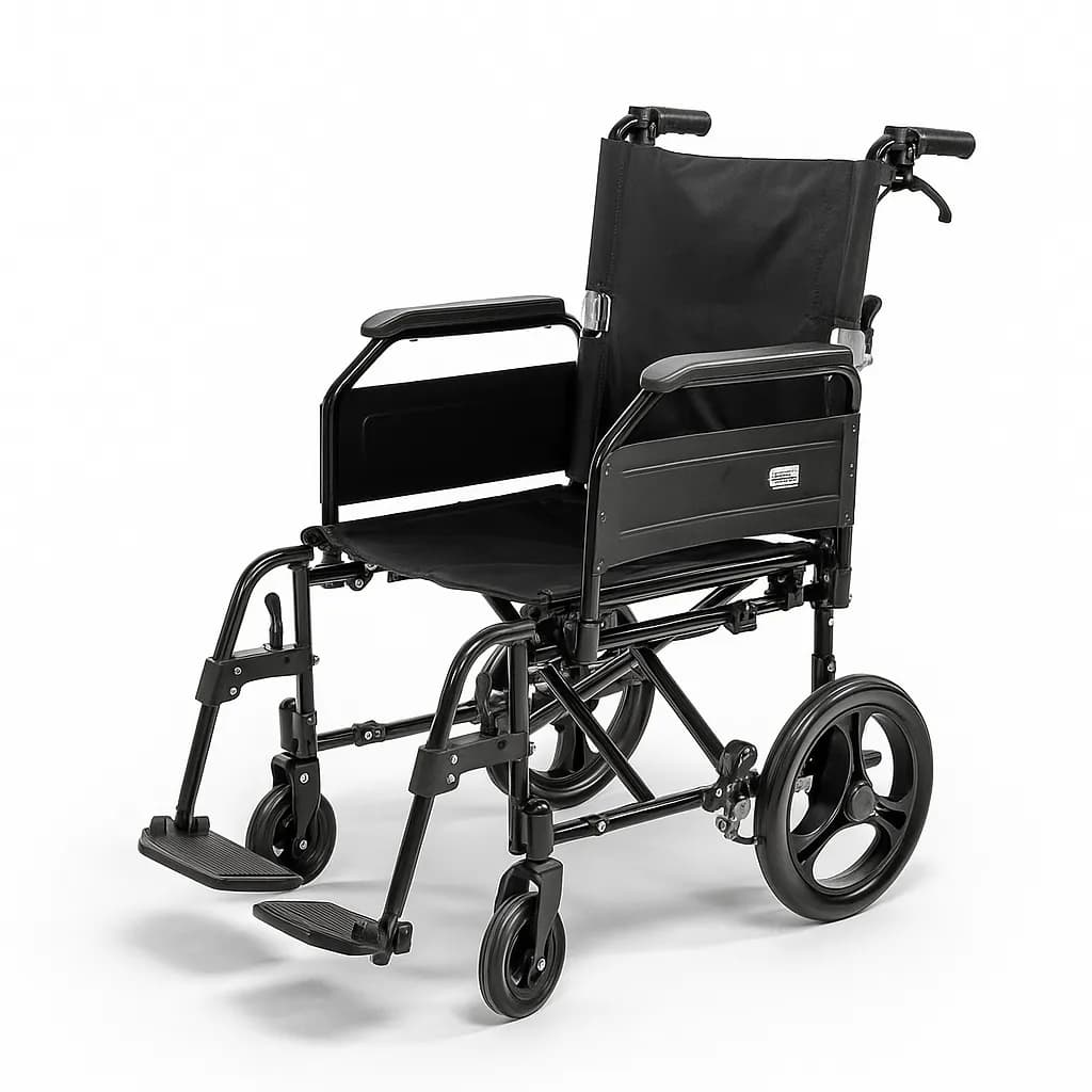ویلچر مسافرتی سبک و تاشو AL863-12 ترمز دار سایز X46