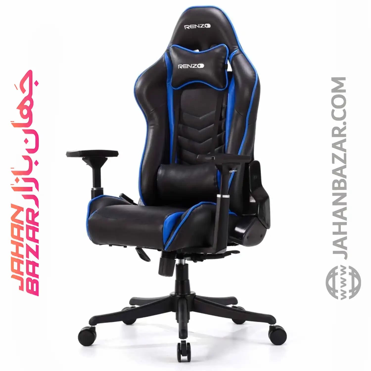 صندلی گیمینگ رنزو مدل Gaming Chair RENZO Blue — تصویر ۲