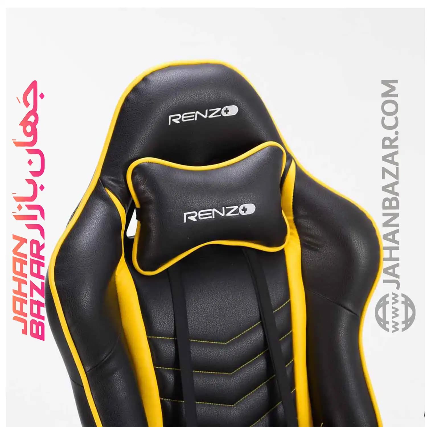 صندلی گیمینگ رنزو مدل Gaming Chair RENZO Yellow — تصویر ۲