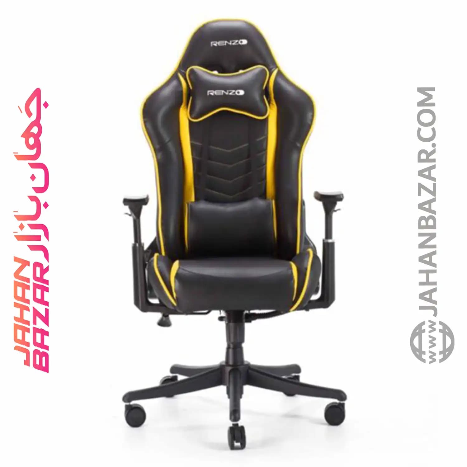 صندلی گیمینگ رنزو مدل Gaming Chair RENZO Yellow