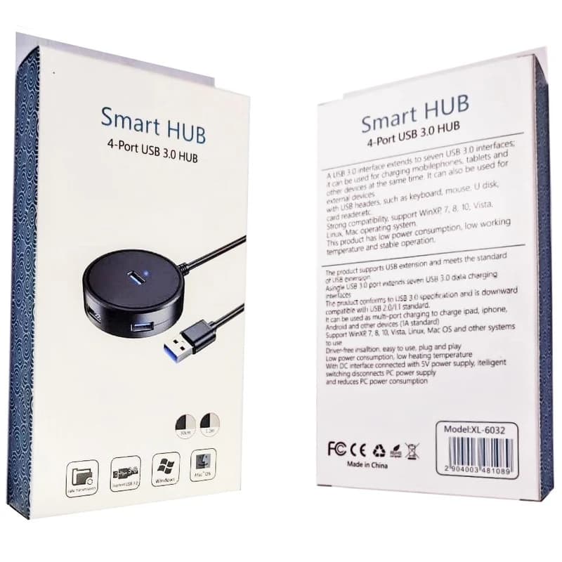 هاب 4 پورت USB 3.0 مدل XL-6032 — تصویر ۴