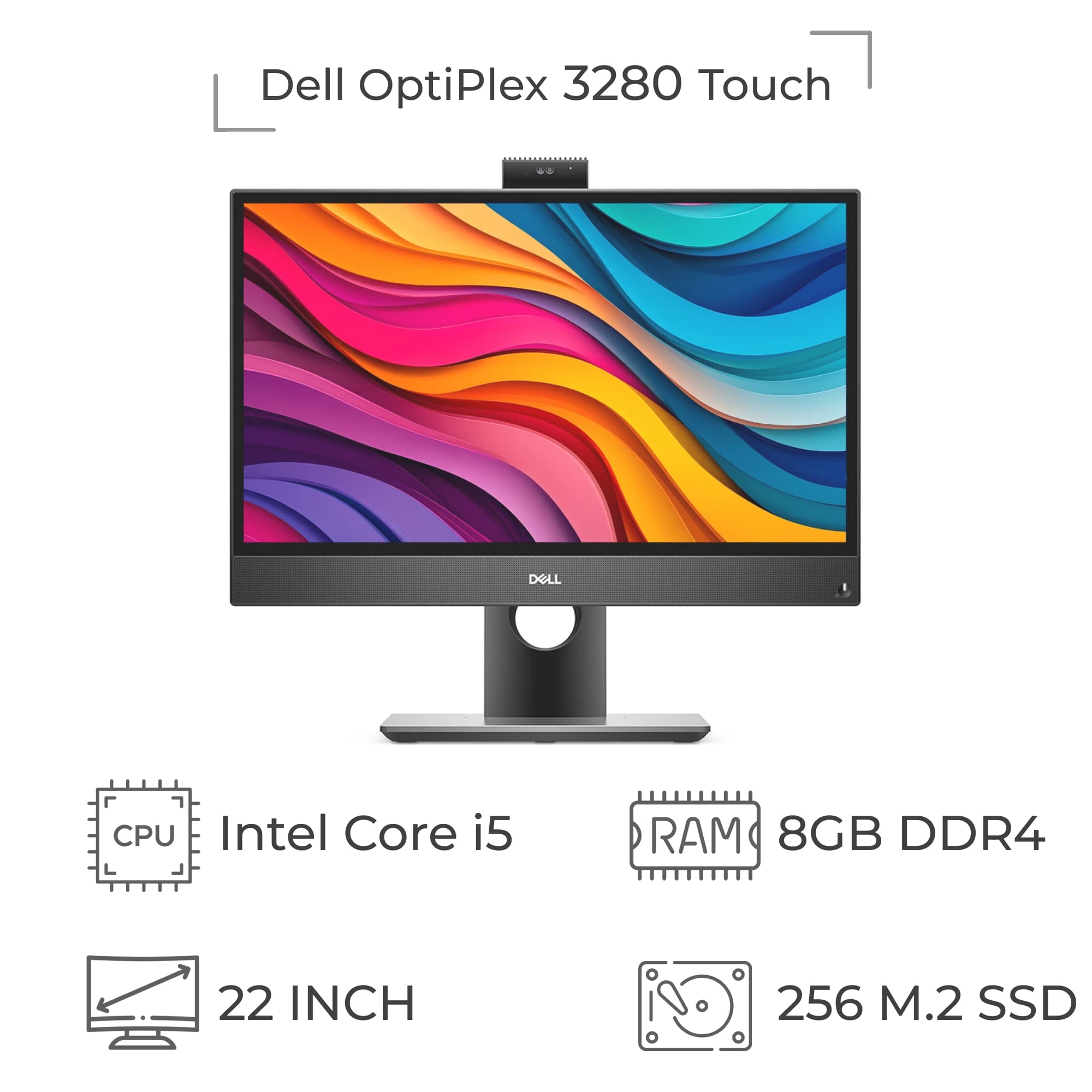 آل این وان لمسی Dell OptiPlex 3280 پردازنده i5 نسل 10