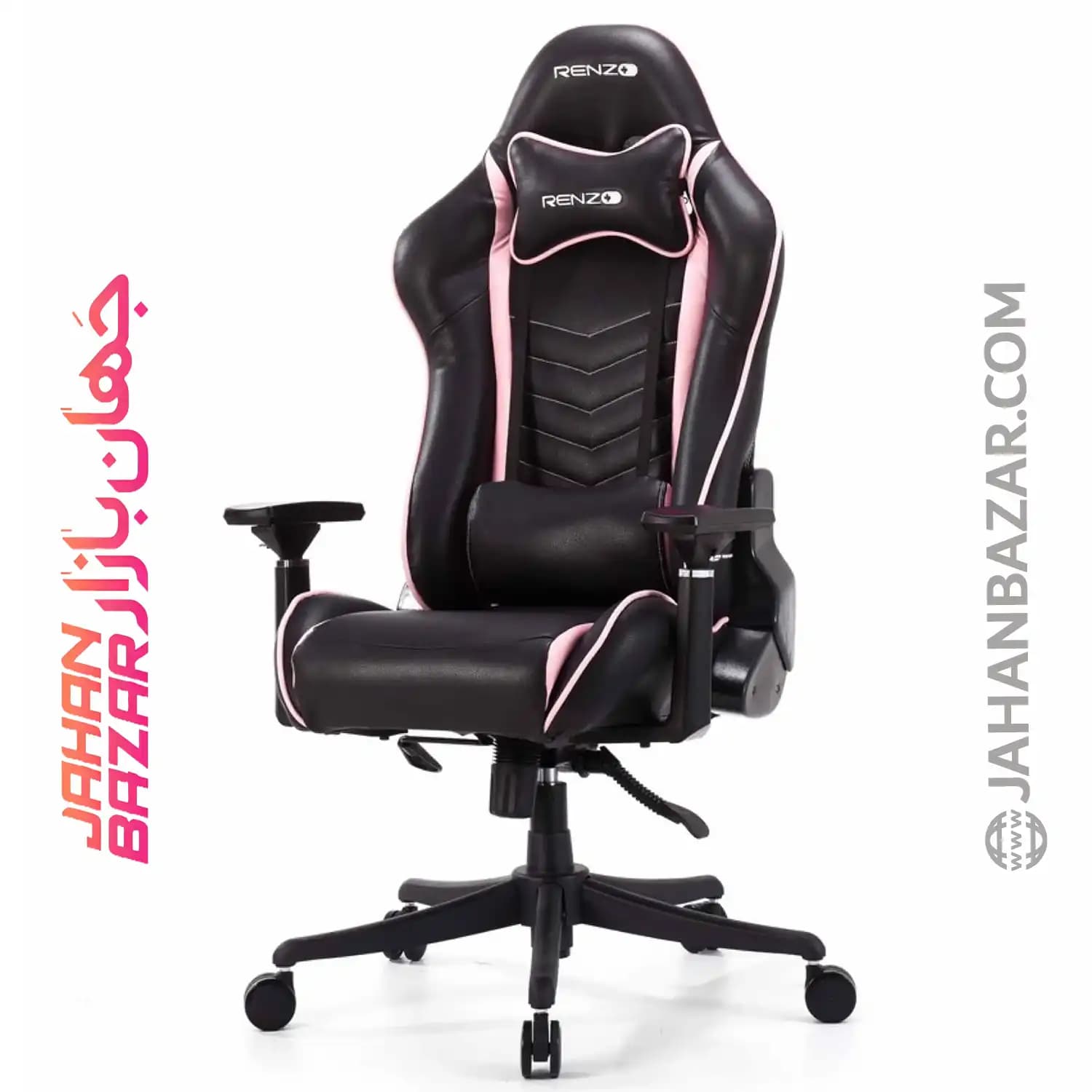 صندلی گیمینگ رنزو مدل Gaming Chair RENZO Pink — تصویر ۵