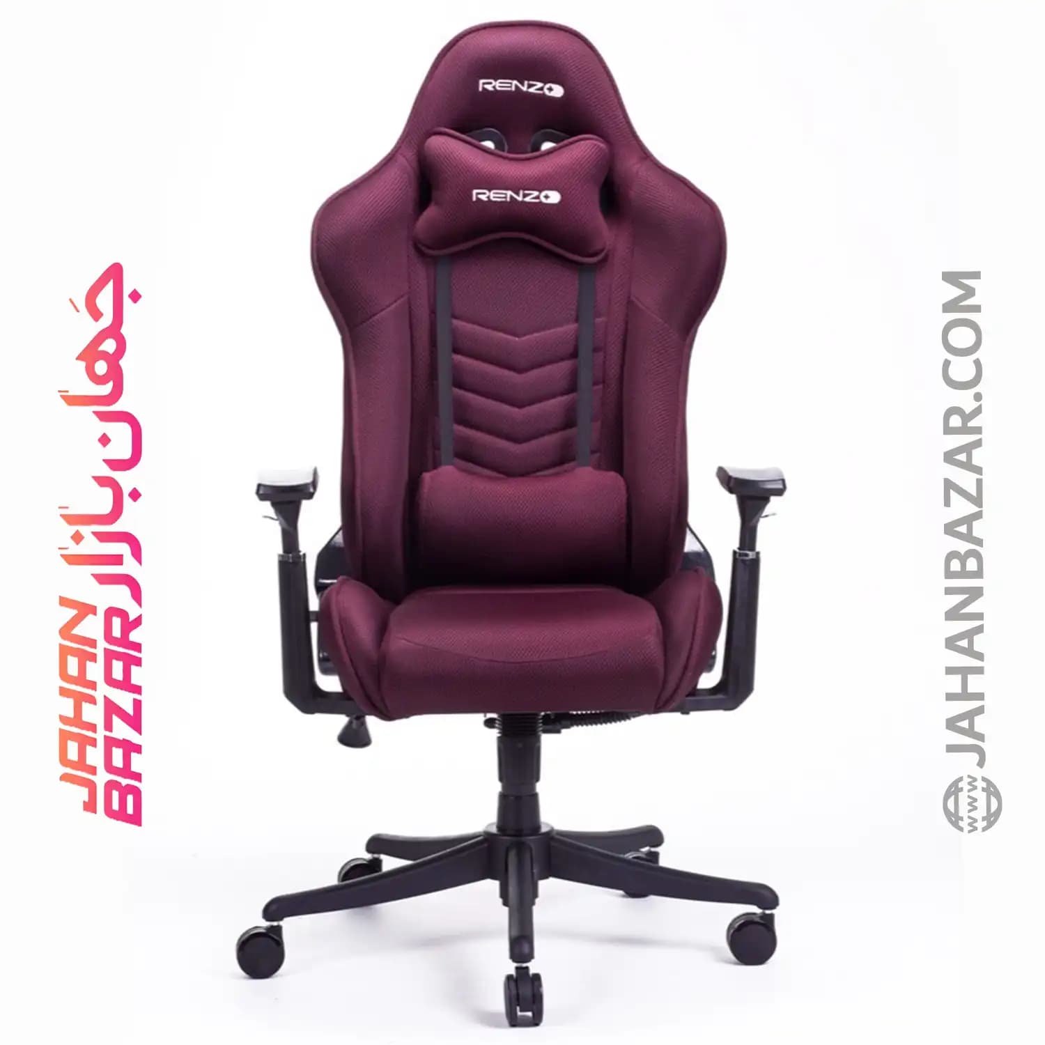صندلی گیمینگ رنزو هیبرید مدل RENZO HYBRID Crimson زرشکی