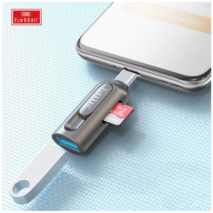 مبدل Type-Cبه Earldom USB مدلOT98 — تصویر ۳