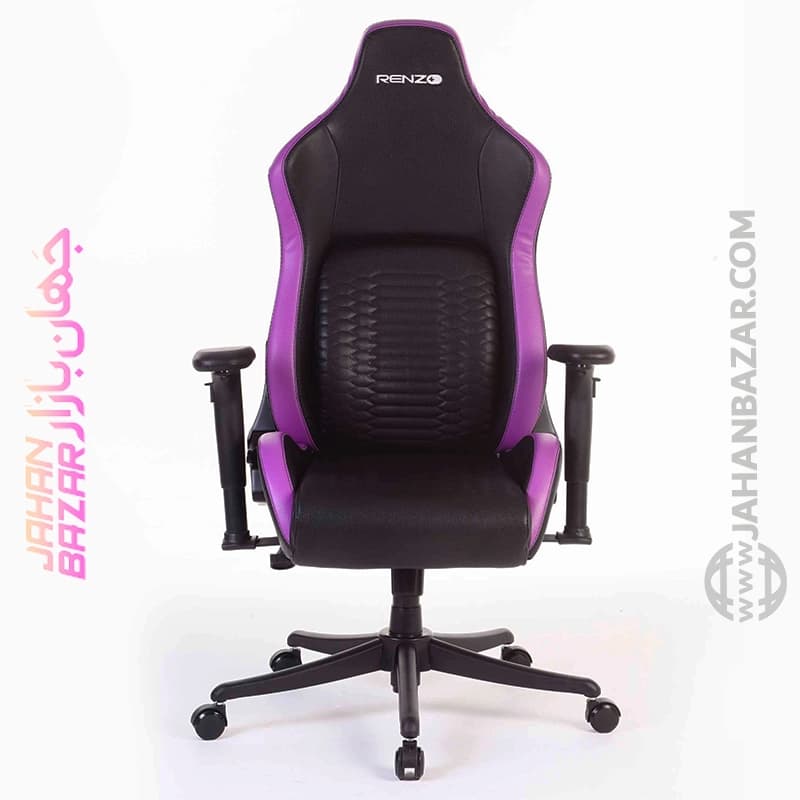 صندلی گیمینگ رنزو مدل RENZO Royal Electric Purple مشکی بنفش