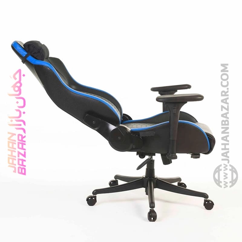 صندلی گیمینگ رنزو مدل RENZO Royal Blue Navy آبی دریایی — تصویر ۴
