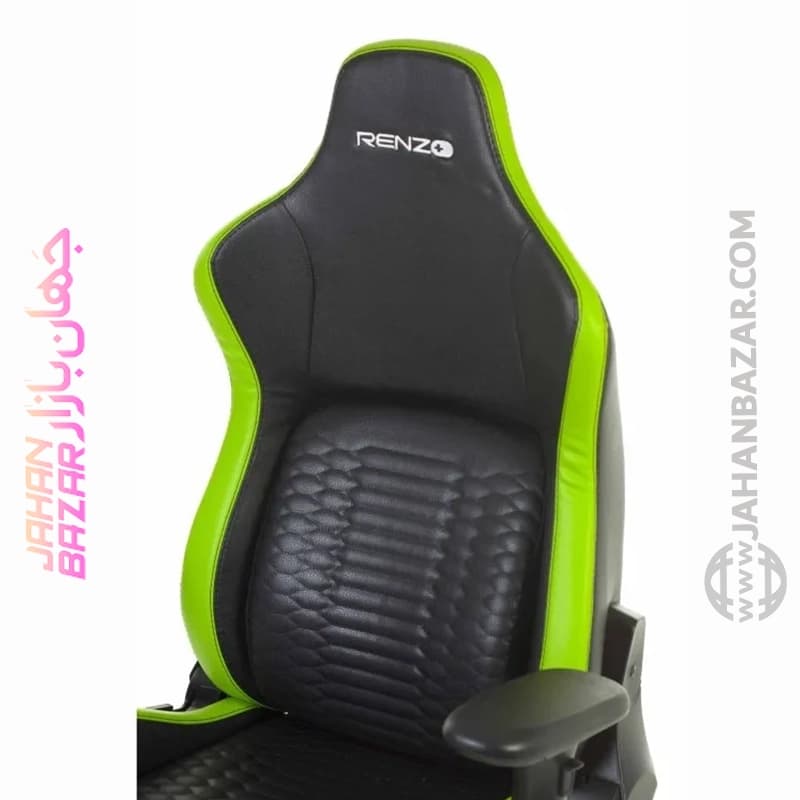 صندلی گیمینگ رنزو مدل RENZO Royal Forest Green سبز جنگلی — تصویر ۶