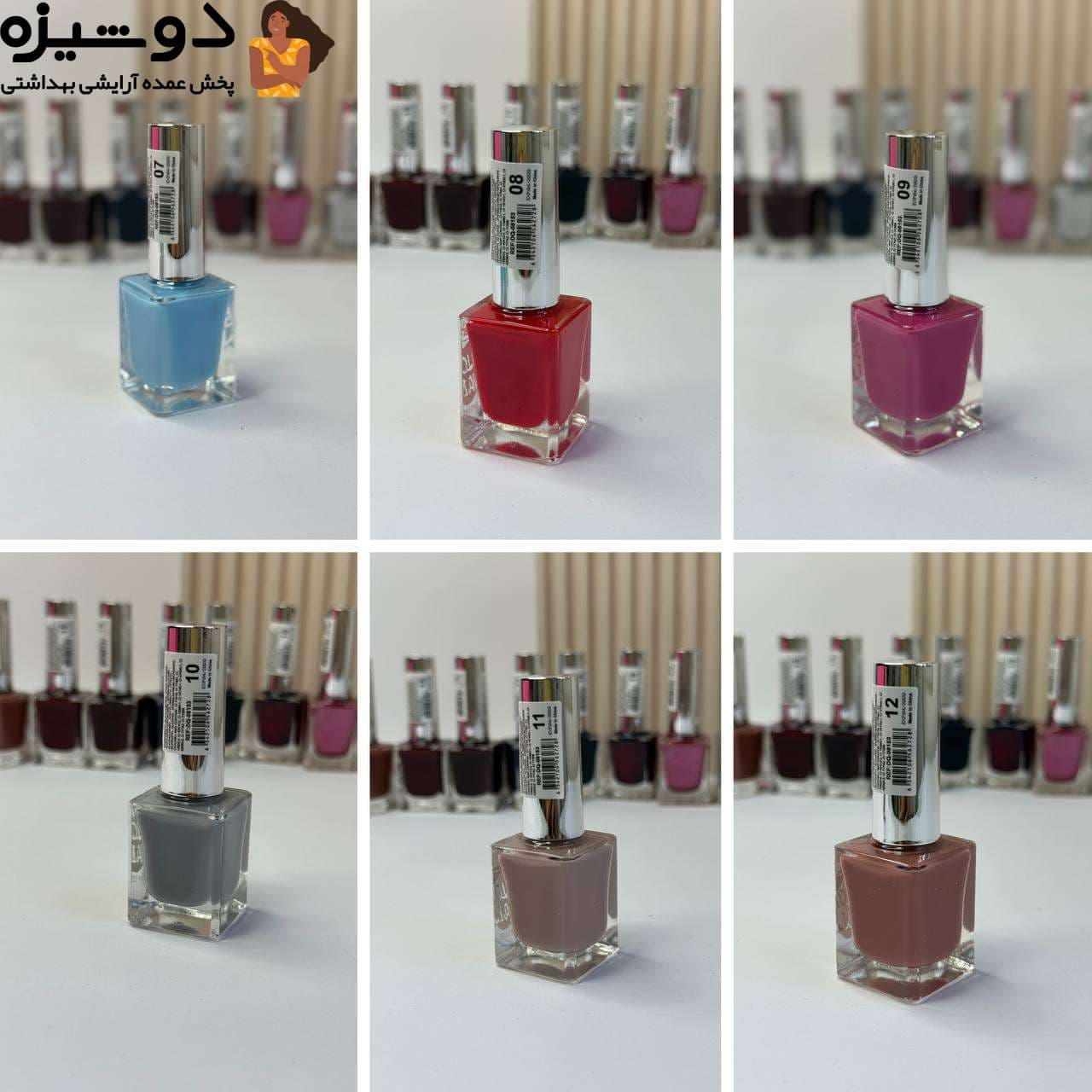 لاک ناخن نقره ای مکعبی08153 لودانکی LUODANQI — تصویر ۴