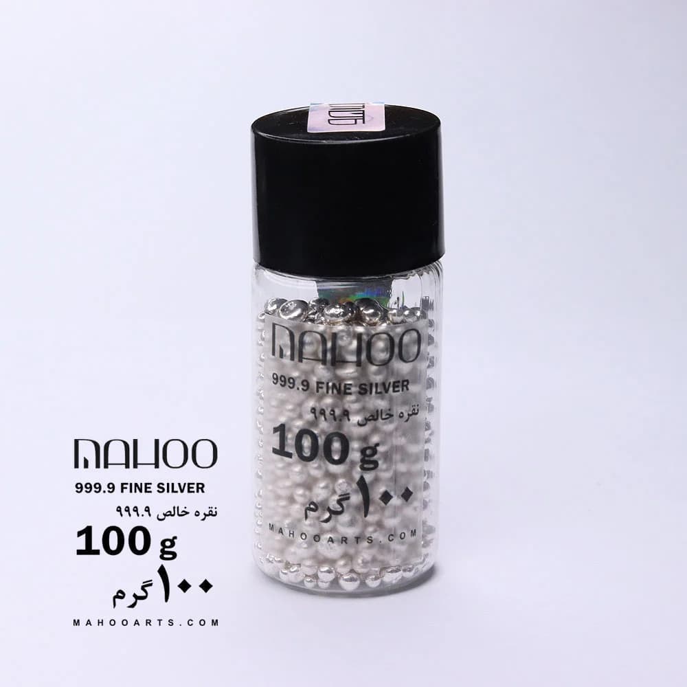 ساچمه نقره 100 گرمی با عیار ۹۹۹.۹ — تصویر ۶