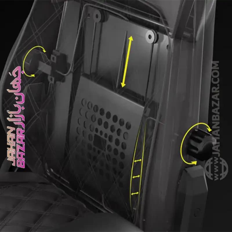 صندلی گیمینگ کورسیر Corsair TC500 Luxe Shadow مشکی مات — تصویر ۱۲