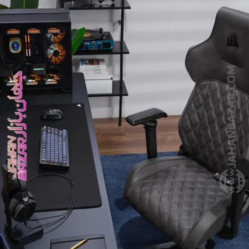 صندلی گیمینگ کورسیر Corsair TC500 Luxe Shadow مشکی مات — تصویر ۶