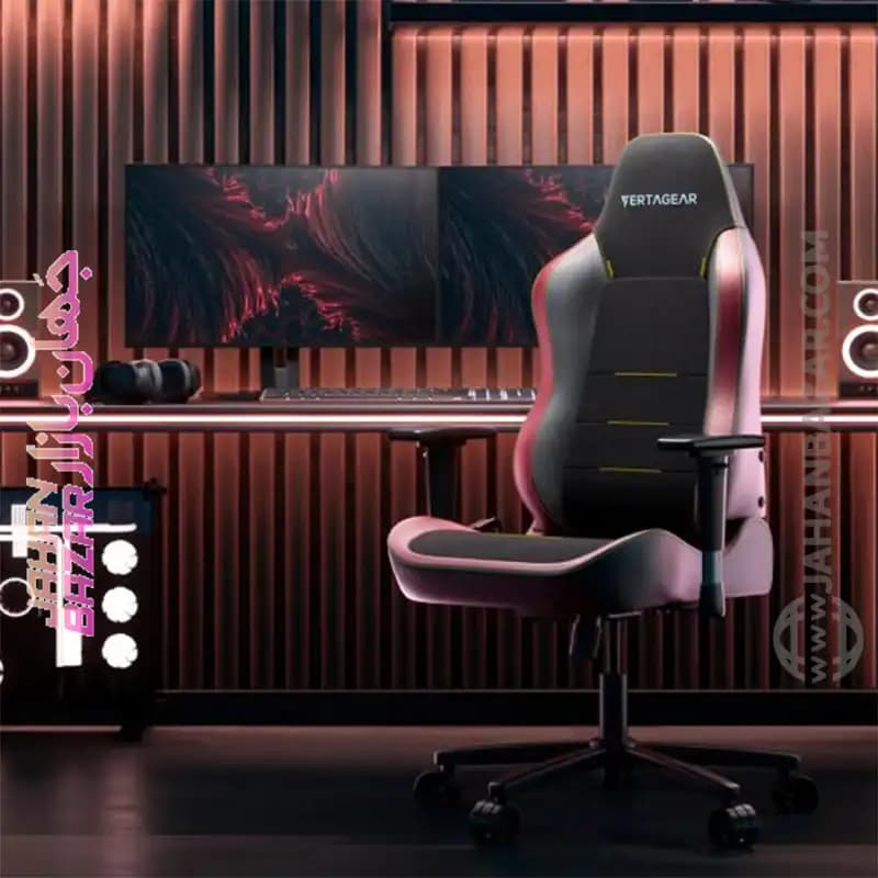 صندلی گیمینگ Vertagear PL6800 X-Large HygennX Burgundy Red مشکی قرمز — تصویر ۳
