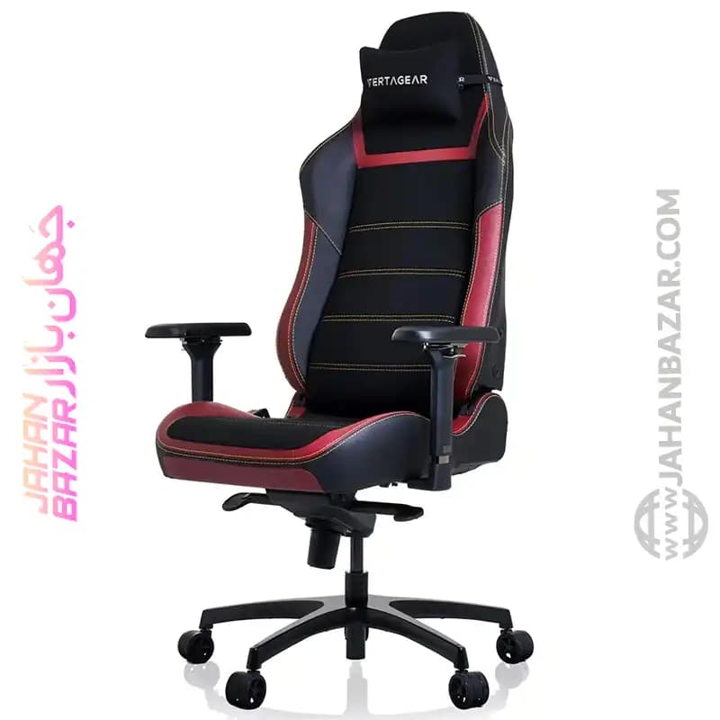 صندلی گیمینگ Vertagear PL6800 X-Large HygennX Burgundy Red مشکی قرمز — تصویر ۲