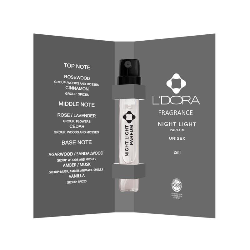 تستر پرفیوم NIGHT LIGHT لدورا فرگرنس 100 میلیلیتر — تصویر ۴