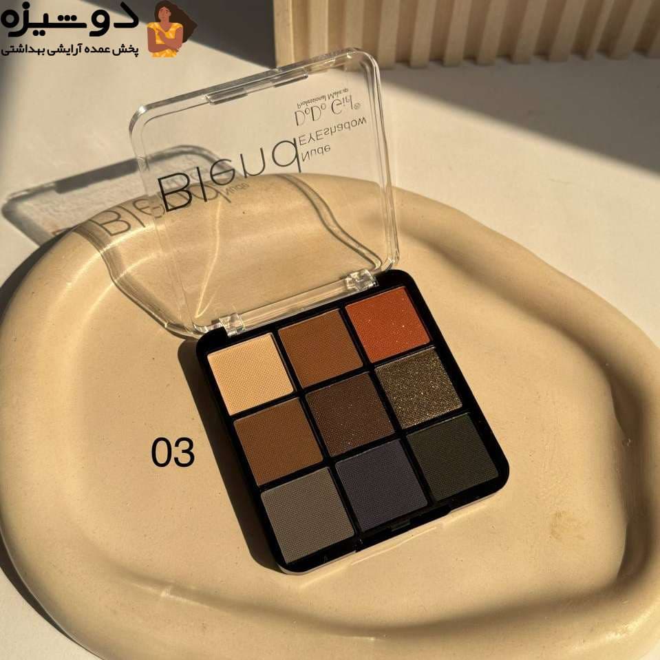 سایه چشم 3354 نه رنگ دودوگرل DoDo Girl — تصویر ۱۱