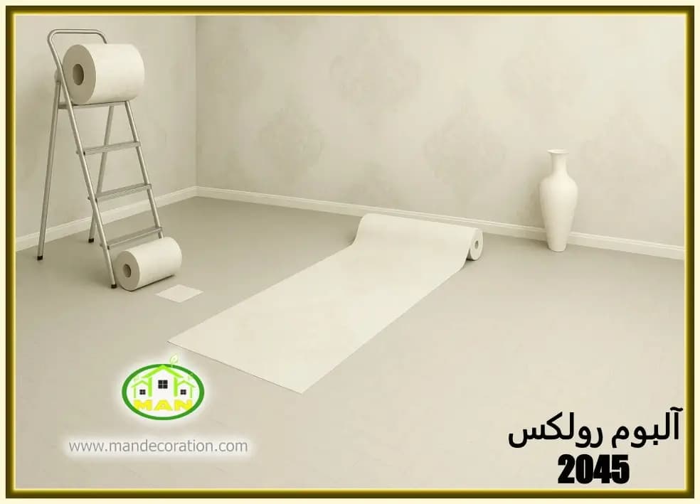 کاغذ دیواری داماسک کرم کد: 2045(ROLEX) — تصویر ۳