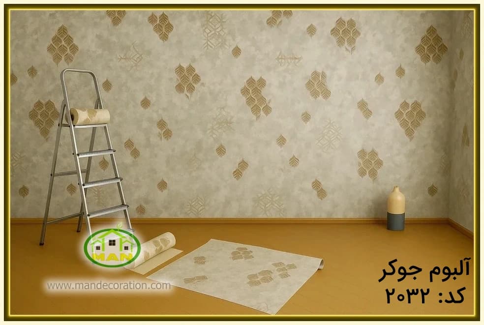 کاغذ دیواری مدرن طلایی کد:2032