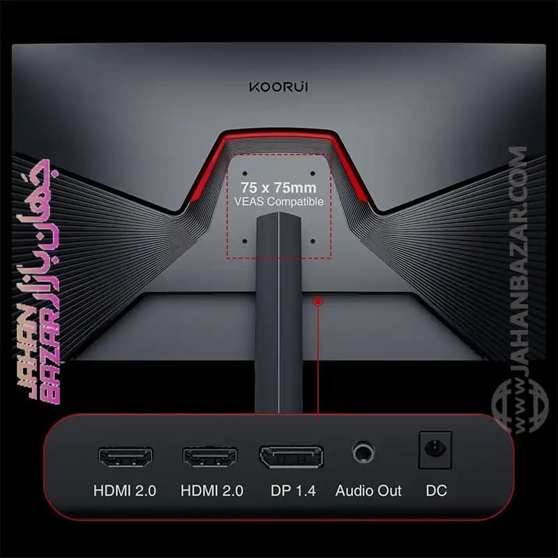 مانيتور گیمینگ 27 اینچ کووری KOORUI مدل GN02 VA FHD 240HZ — تصویر ۸