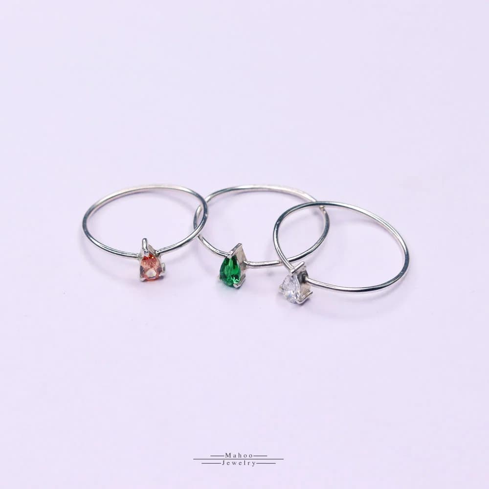 انگشتر نقره مینیمال R0230