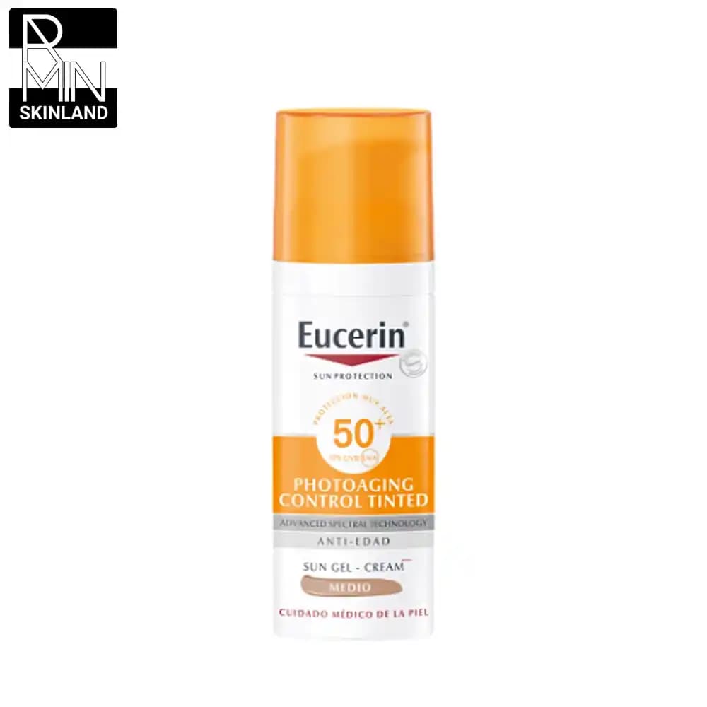 ژل کرم ضد آفتاب رنگی اوسرین SPF 50 مدل photoaging control حجم 50ml