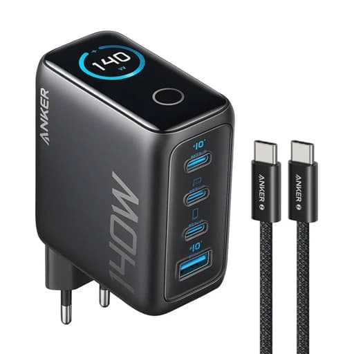 شارژر دیواری ۱۴۰ وات انکر مدل B2697KZ1 به همراه کابل USB-C