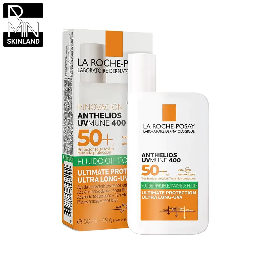 فلوئید ضد آفتاب پوست چرب لاروش پوزای SPF 50 مدل Anthelios UVMune 400 حجم 50ml — تصویر ۶