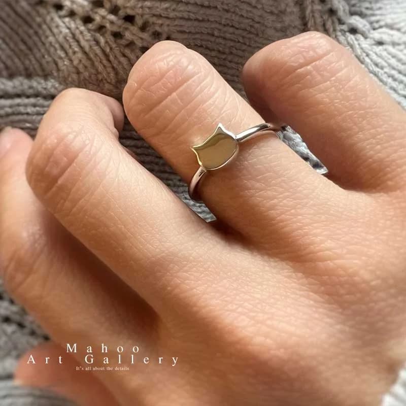 انگشتر نقره گربه — تصویر ۶