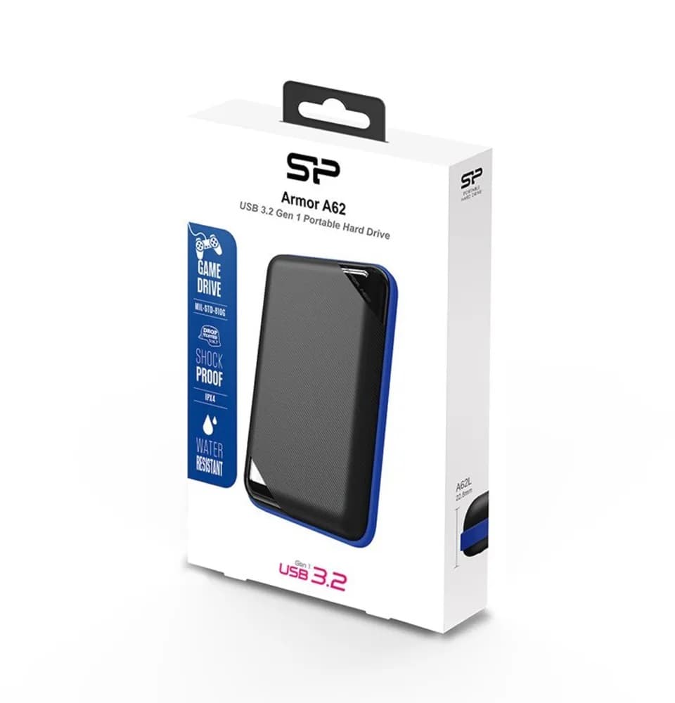 هارد اکسترنال SiliconPower سیلیکون پاور مدل Armor A62 USB 3.2 ظرفیت 2 ترابایت — تصویر ۸
