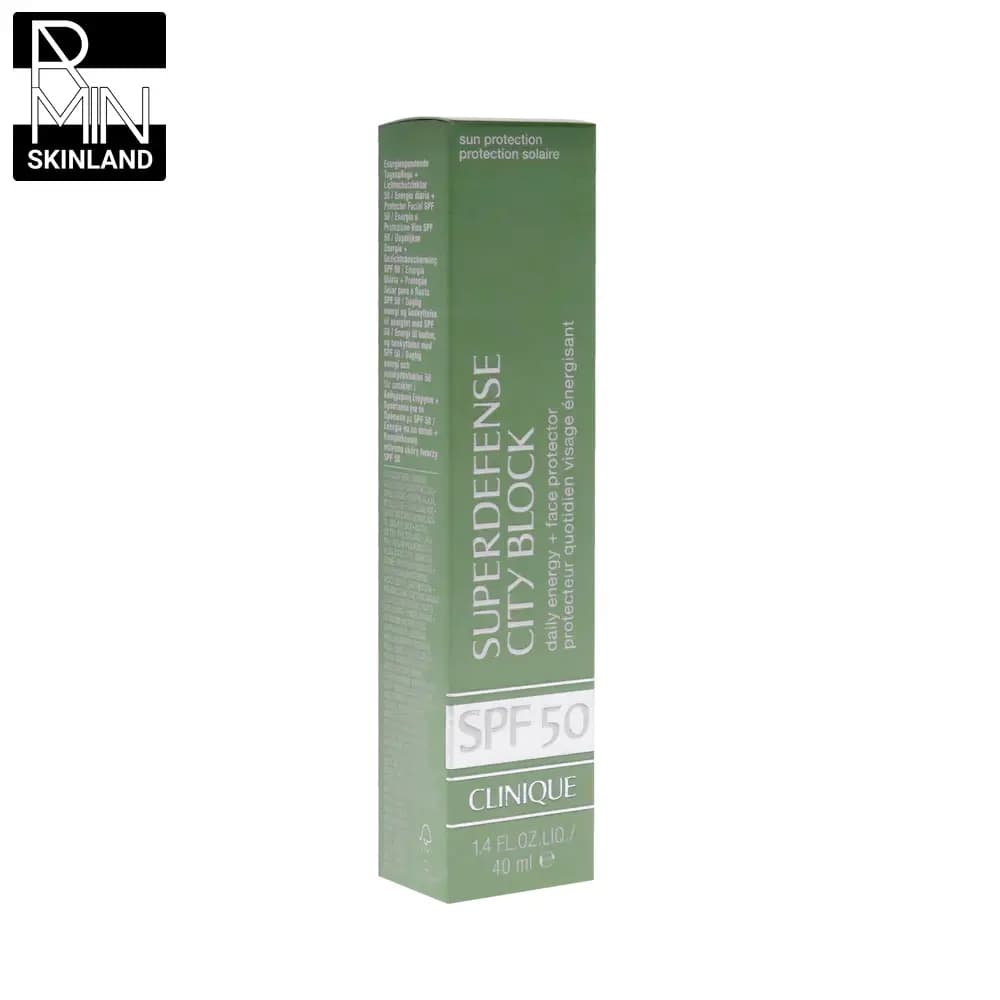 ضد آفتاب بی رنگ کلینیک SPF 50 مدل Superdefense City Block حجم 40ml — تصویر ۲