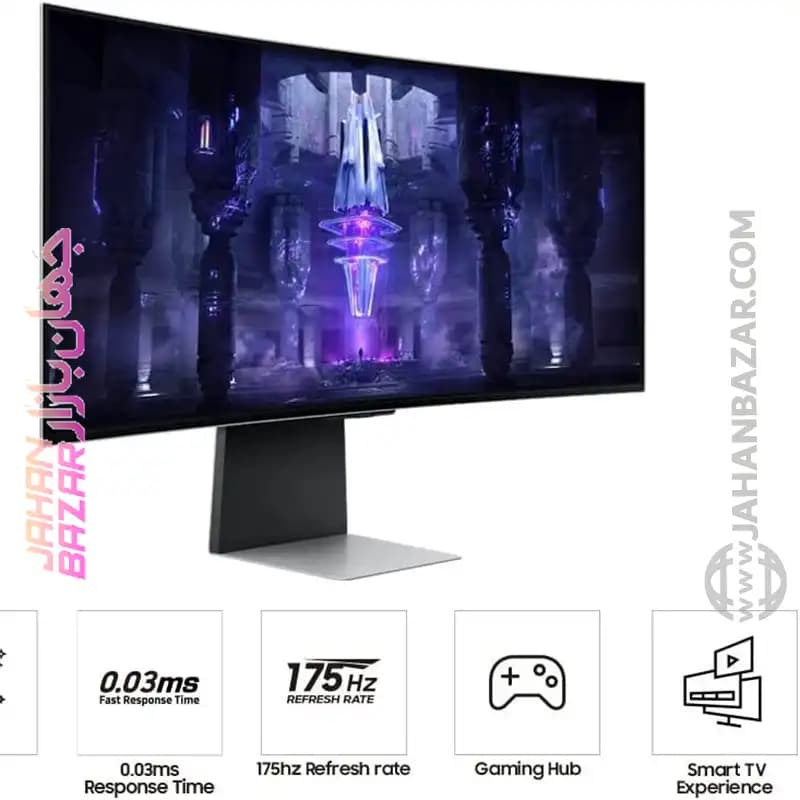 مانیتور خمیده گیمینگ 34 اینچ OLED سامسونگ SAMSUNG مدل LS34BG850 — تصویر ۵