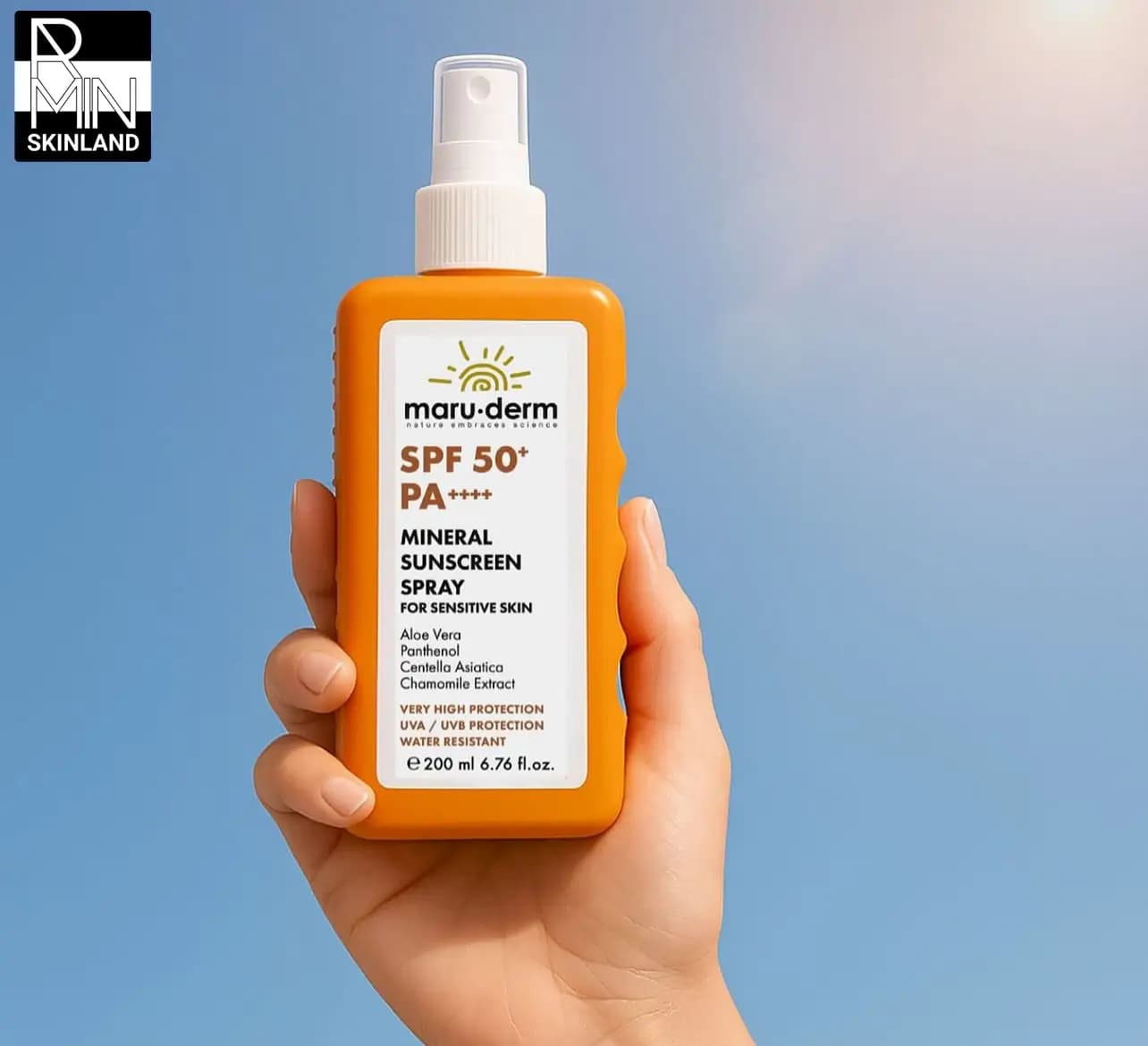 اسپری ضد آفتاب مینرال مارودرم SPF 50 حجم 200ml — تصویر ۵