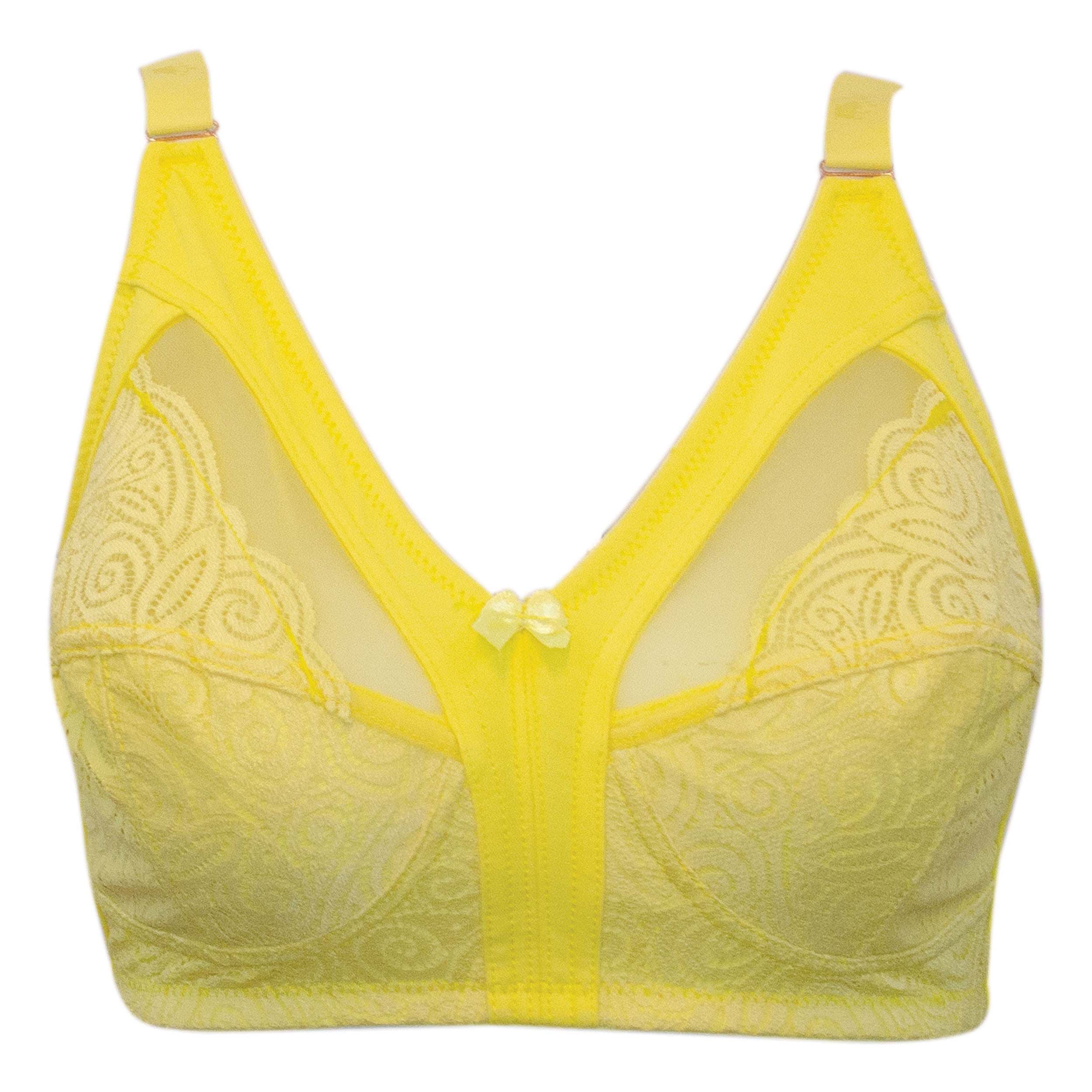 سوتین گیپور نخی برند ایزابلا کد 060 رنگ زرد — تصویر ۵