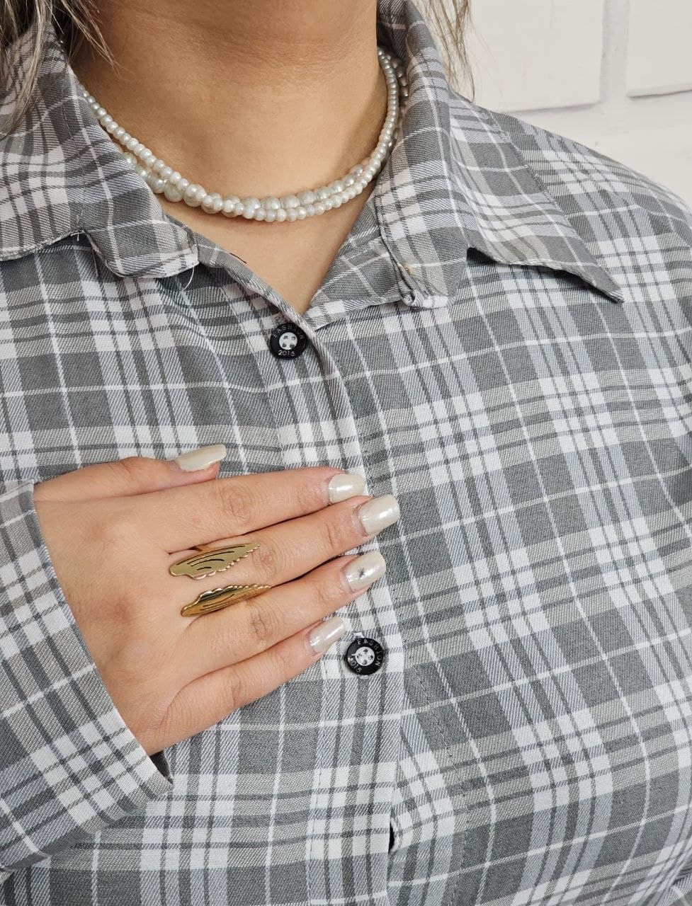 پیراهن زنانه چهارخانه — تصویر ۸