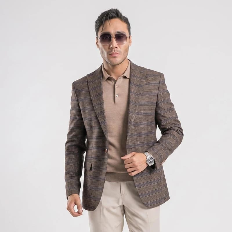 کت تک رسمی مردانه مدل پرنس دوگال 0007 — تصویر ۱۰