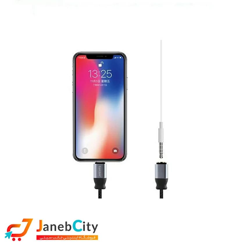 مبدل لایتنینگ به جک 3.5 میلی متری ارلدام مدل ET-OT50 — تصویر ۲