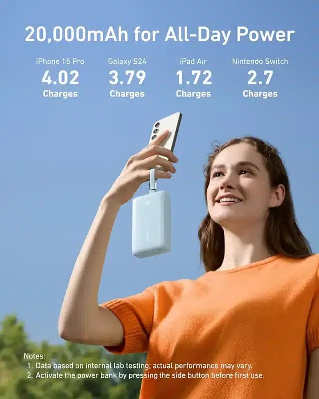 پاوربانک 20K انکر 30w مدل Anker A1689 — تصویر ۲