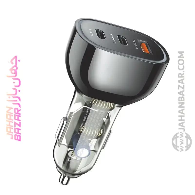 شارژر فندکی 68 وات سه پورت تسکو TSCO مدل TCG 46