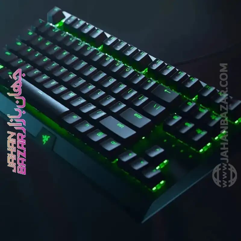 کیبورد گیمینگ ریزر Razer مدل BlackWidow X TKL Green Switch — تصویر ۵